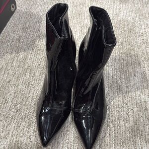 Patent Vegan Leather booties | Size 11 | block heel | pointed toe | BNWT